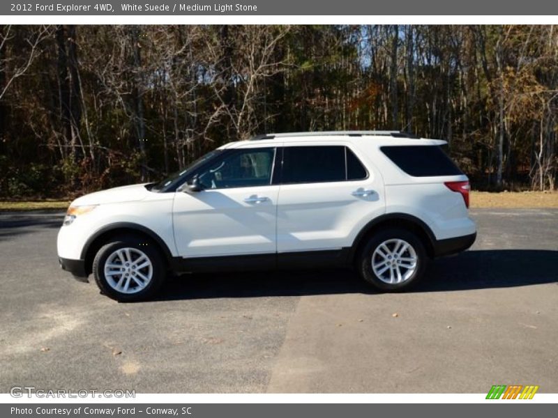 White Suede / Medium Light Stone 2012 Ford Explorer 4WD