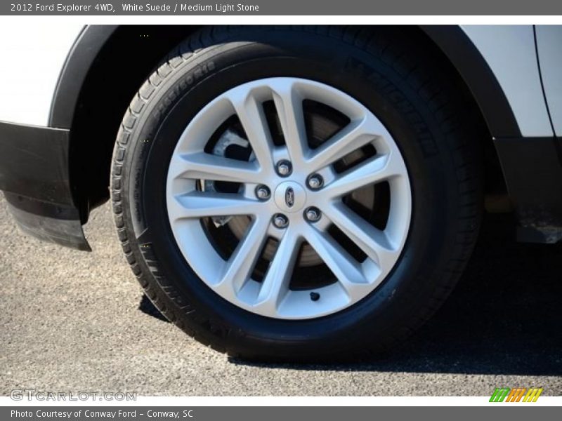 White Suede / Medium Light Stone 2012 Ford Explorer 4WD