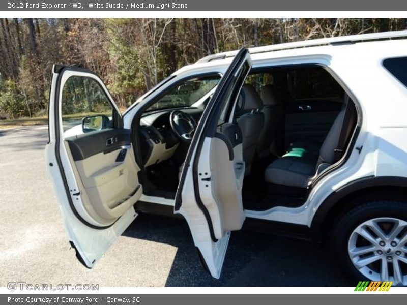 White Suede / Medium Light Stone 2012 Ford Explorer 4WD