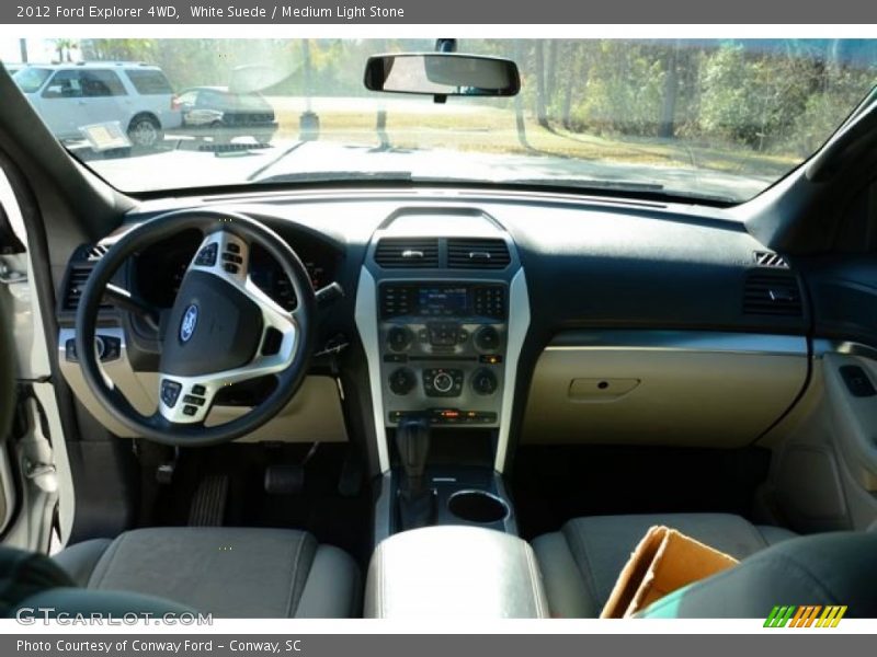 White Suede / Medium Light Stone 2012 Ford Explorer 4WD