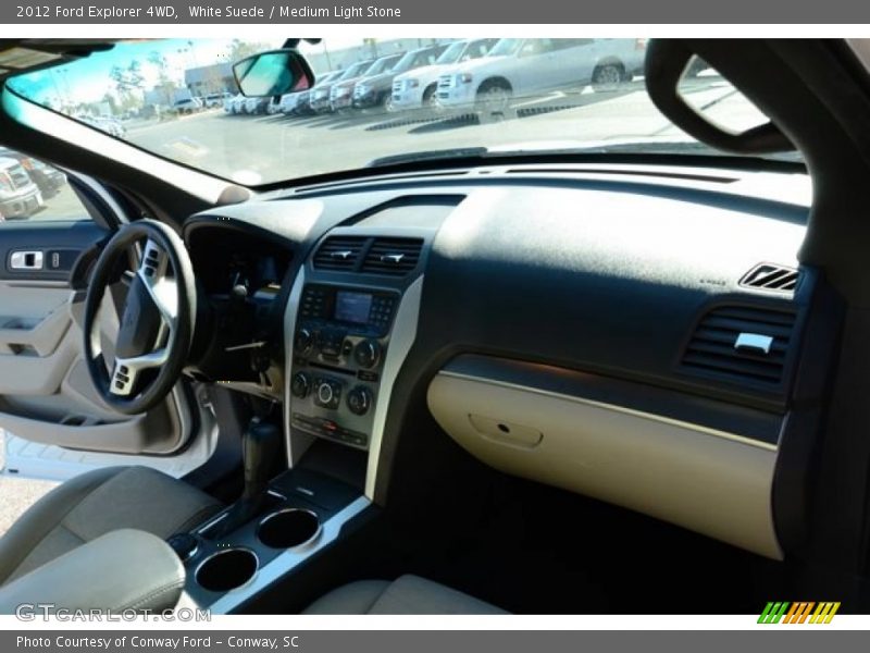 White Suede / Medium Light Stone 2012 Ford Explorer 4WD