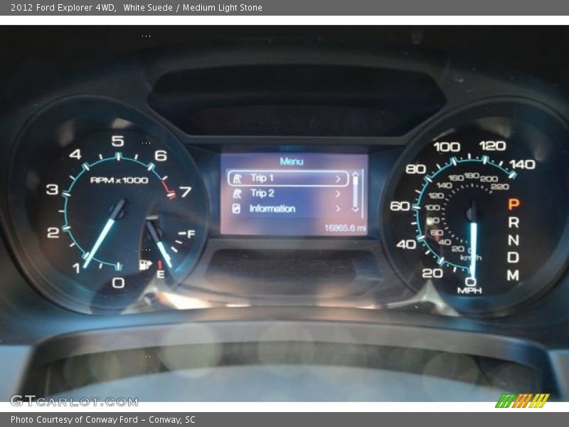 White Suede / Medium Light Stone 2012 Ford Explorer 4WD