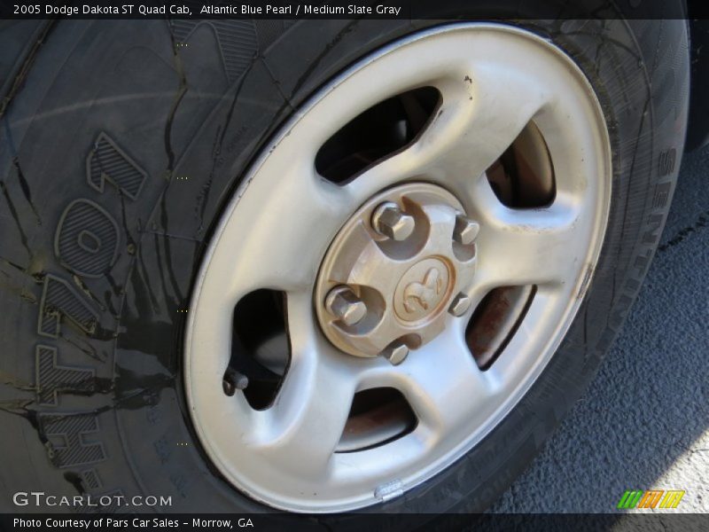 Atlantic Blue Pearl / Medium Slate Gray 2005 Dodge Dakota ST Quad Cab
