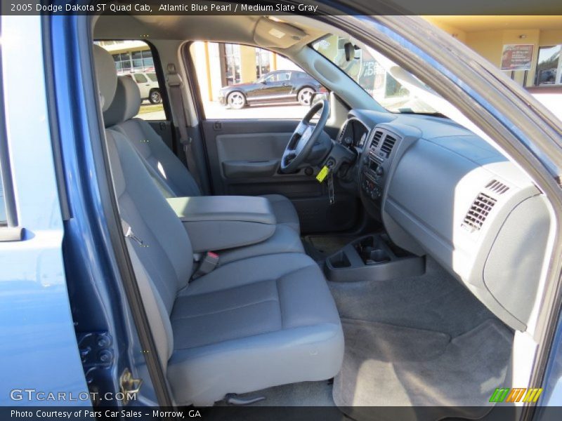 Atlantic Blue Pearl / Medium Slate Gray 2005 Dodge Dakota ST Quad Cab