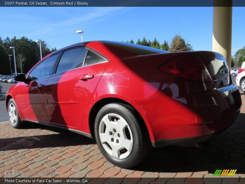 Crimson Red / Ebony 2007 Pontiac G6 Sedan
