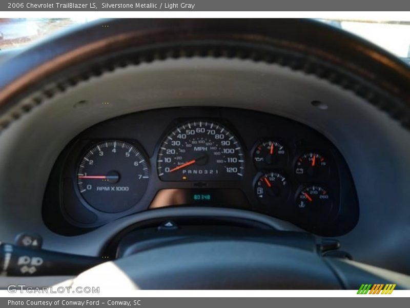 Silverstone Metallic / Light Gray 2006 Chevrolet TrailBlazer LS