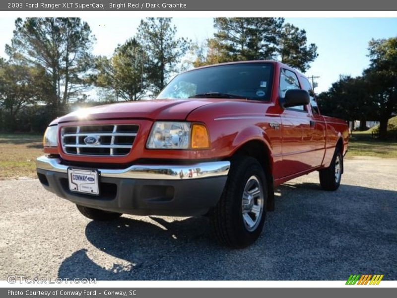 Bright Red / Dark Graphite 2003 Ford Ranger XLT SuperCab