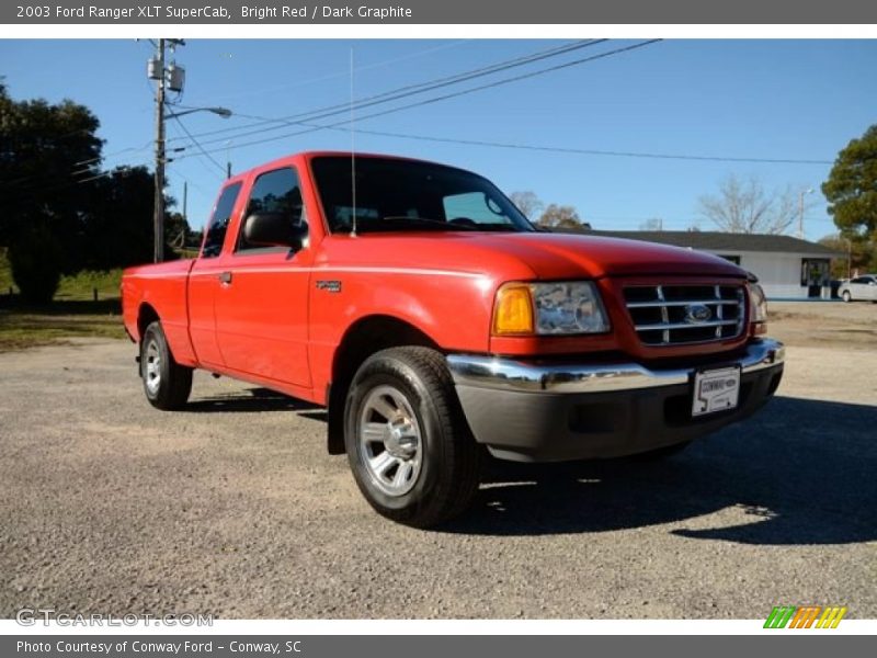 Bright Red / Dark Graphite 2003 Ford Ranger XLT SuperCab