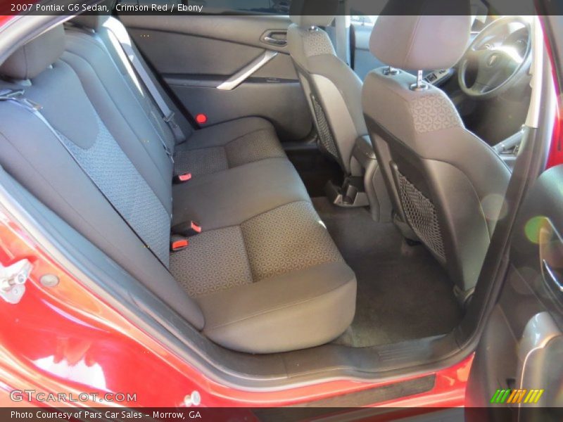 Crimson Red / Ebony 2007 Pontiac G6 Sedan