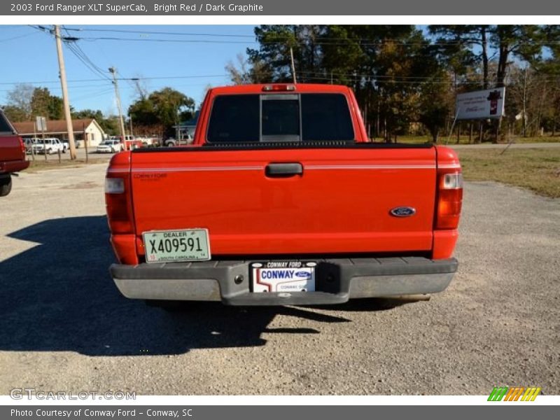 Bright Red / Dark Graphite 2003 Ford Ranger XLT SuperCab