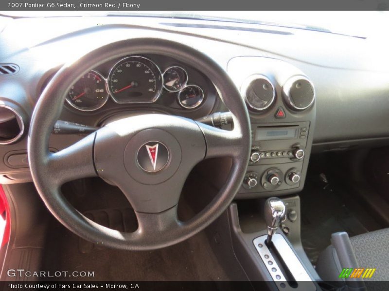 Crimson Red / Ebony 2007 Pontiac G6 Sedan