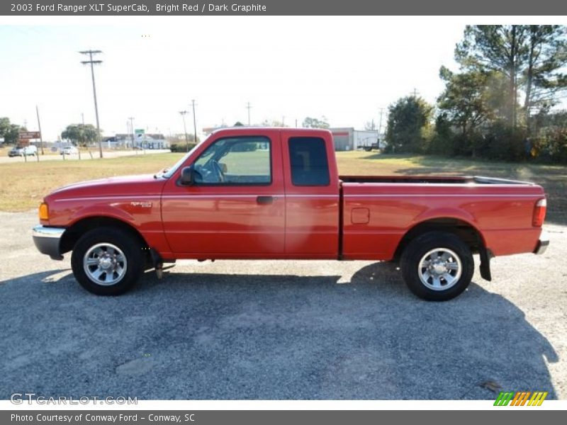 Bright Red / Dark Graphite 2003 Ford Ranger XLT SuperCab