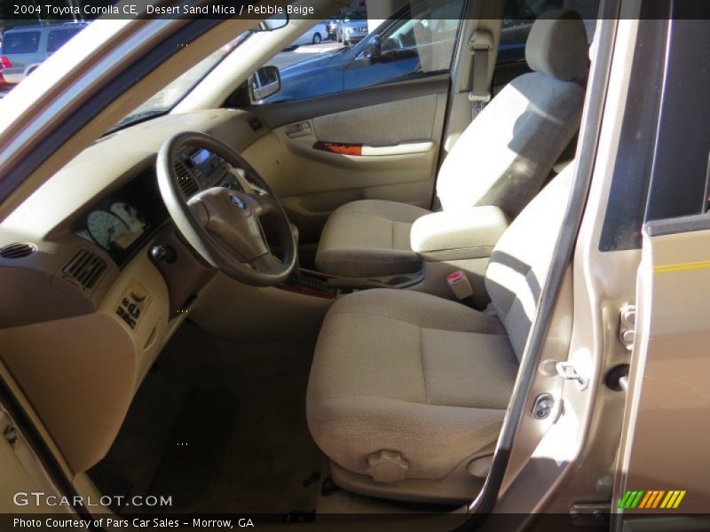 Desert Sand Mica / Pebble Beige 2004 Toyota Corolla CE