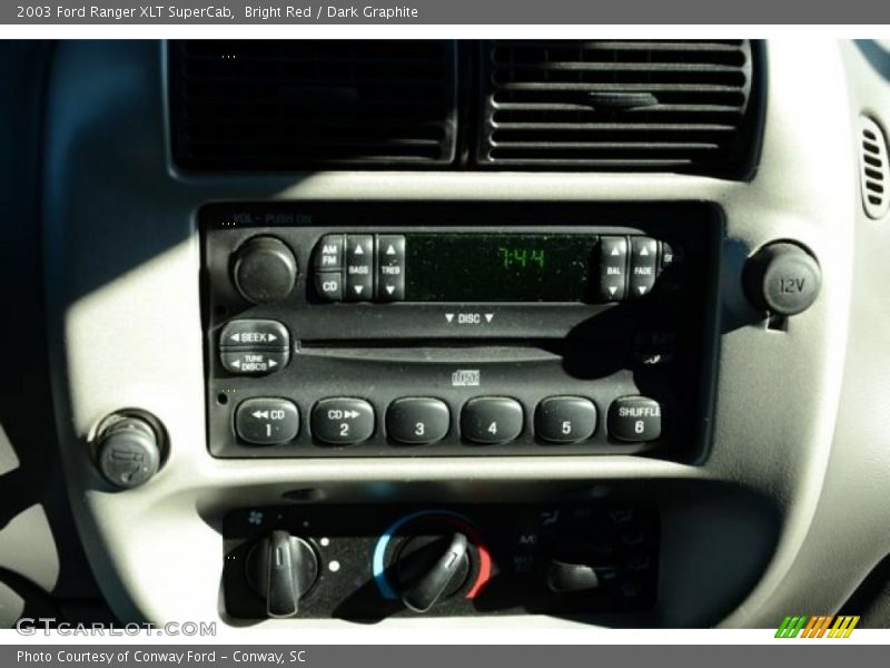 Bright Red / Dark Graphite 2003 Ford Ranger XLT SuperCab