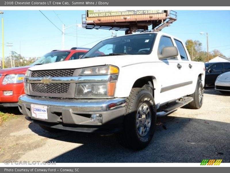 Summit White / Ebony 2008 Chevrolet Colorado LT Crew Cab