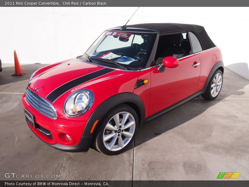 Chili Red / Carbon Black 2011 Mini Cooper Convertible
