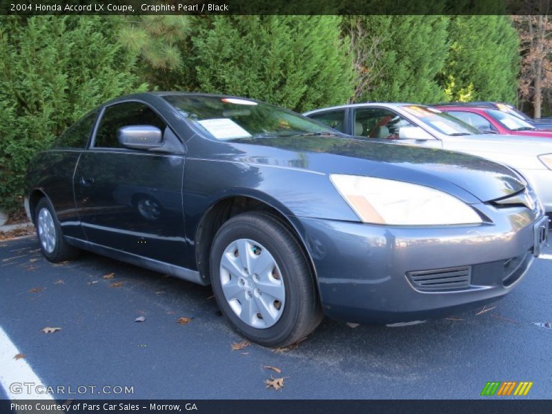 Graphite Pearl / Black 2004 Honda Accord LX Coupe