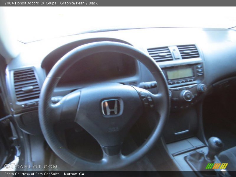 Graphite Pearl / Black 2004 Honda Accord LX Coupe