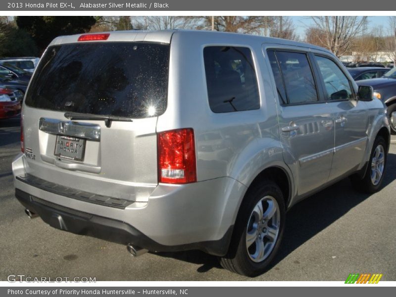 Alabaster Silver Metallic / Black 2013 Honda Pilot EX-L