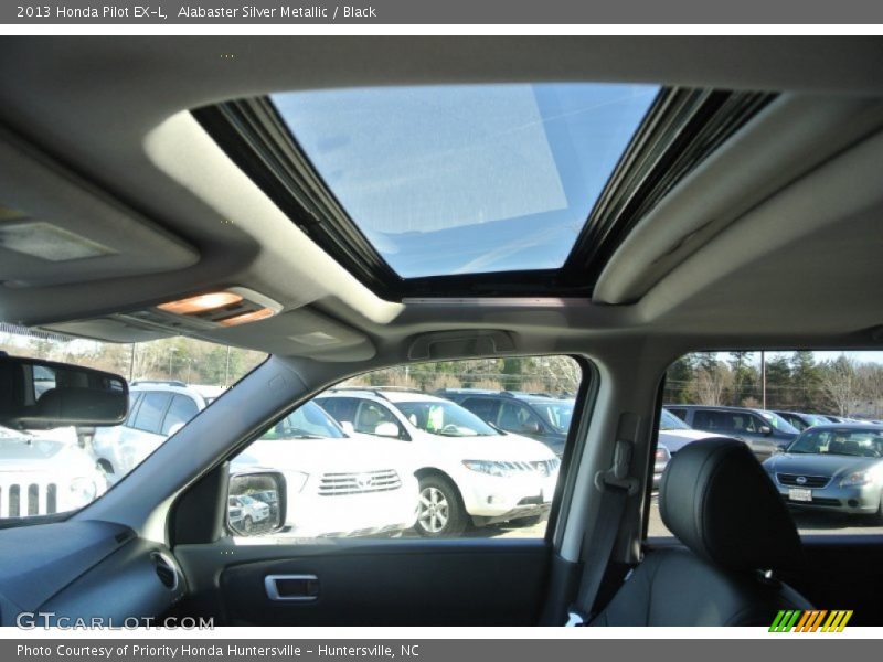 Alabaster Silver Metallic / Black 2013 Honda Pilot EX-L