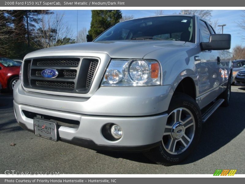 Silver Metallic / Medium/Dark Flint 2008 Ford F150 XLT SuperCab
