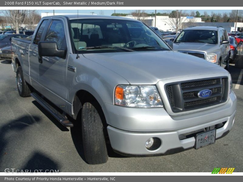 Silver Metallic / Medium/Dark Flint 2008 Ford F150 XLT SuperCab