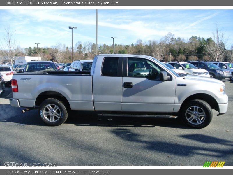 Silver Metallic / Medium/Dark Flint 2008 Ford F150 XLT SuperCab