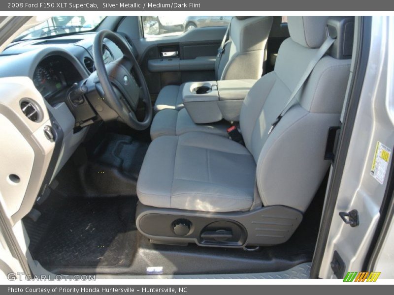 Silver Metallic / Medium/Dark Flint 2008 Ford F150 XLT SuperCab