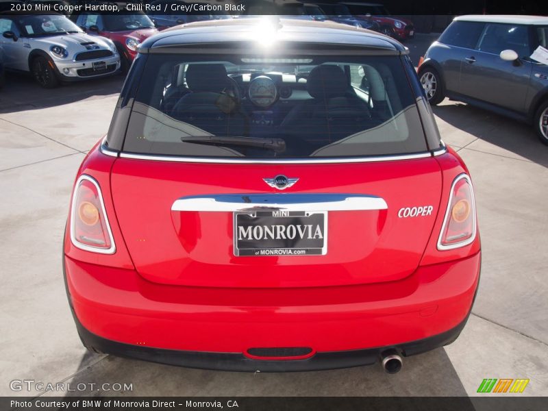 Chili Red / Grey/Carbon Black 2010 Mini Cooper Hardtop