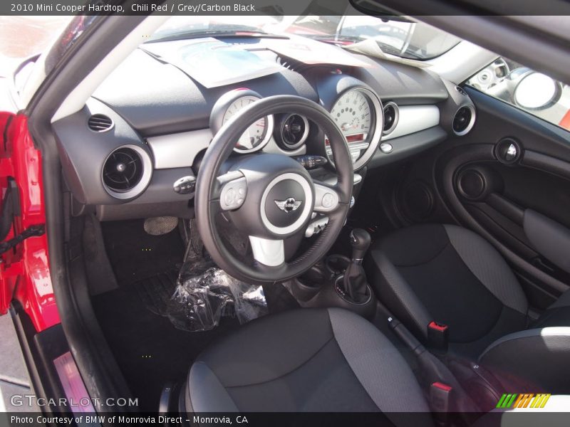 Chili Red / Grey/Carbon Black 2010 Mini Cooper Hardtop