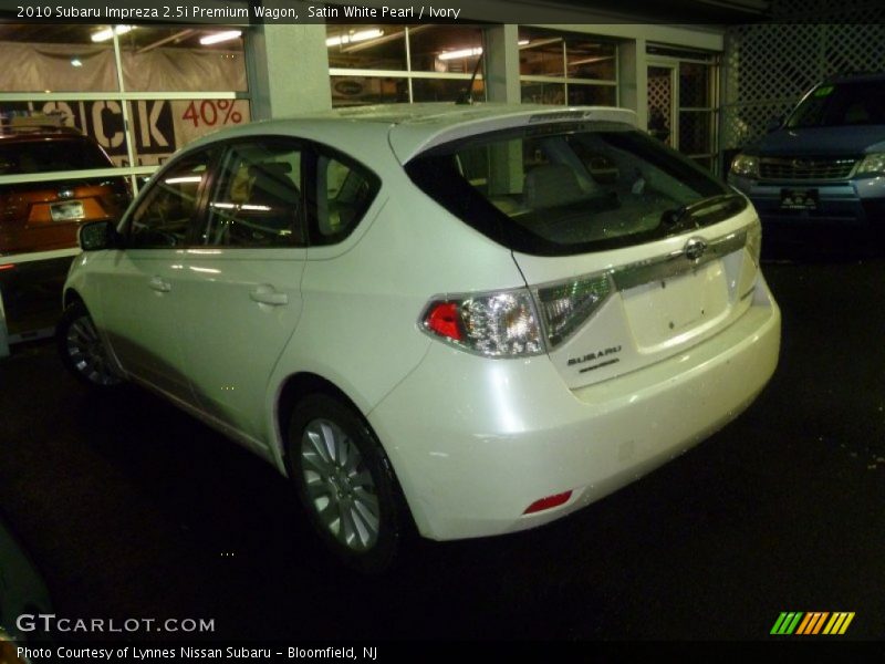 Satin White Pearl / Ivory 2010 Subaru Impreza 2.5i Premium Wagon