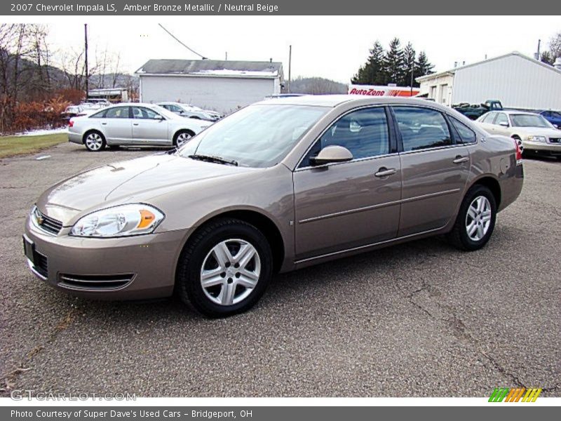 Amber Bronze Metallic / Neutral Beige 2007 Chevrolet Impala LS