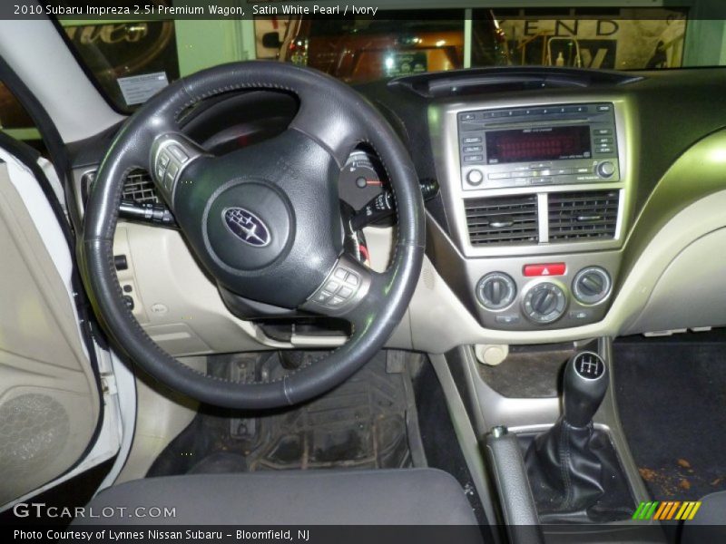 Satin White Pearl / Ivory 2010 Subaru Impreza 2.5i Premium Wagon