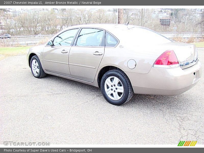 Amber Bronze Metallic / Neutral Beige 2007 Chevrolet Impala LS