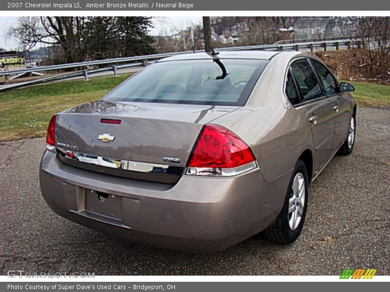 Amber Bronze Metallic / Neutral Beige 2007 Chevrolet Impala LS