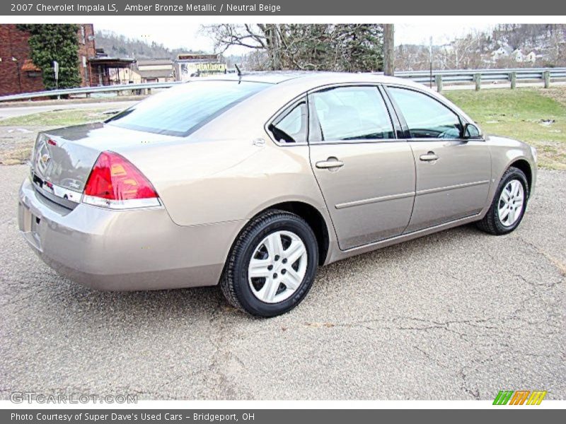 Amber Bronze Metallic / Neutral Beige 2007 Chevrolet Impala LS