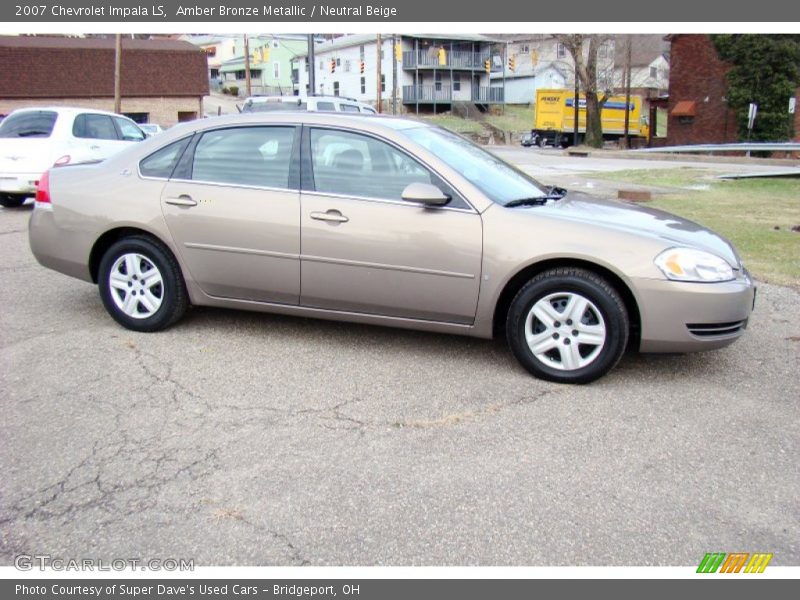 Amber Bronze Metallic / Neutral Beige 2007 Chevrolet Impala LS