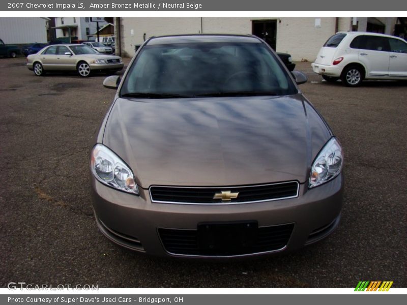 Amber Bronze Metallic / Neutral Beige 2007 Chevrolet Impala LS
