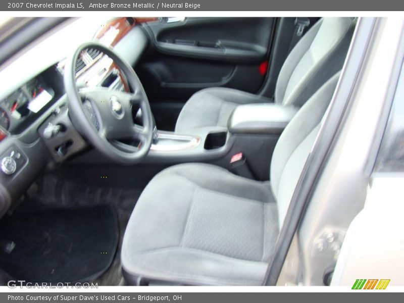 Amber Bronze Metallic / Neutral Beige 2007 Chevrolet Impala LS
