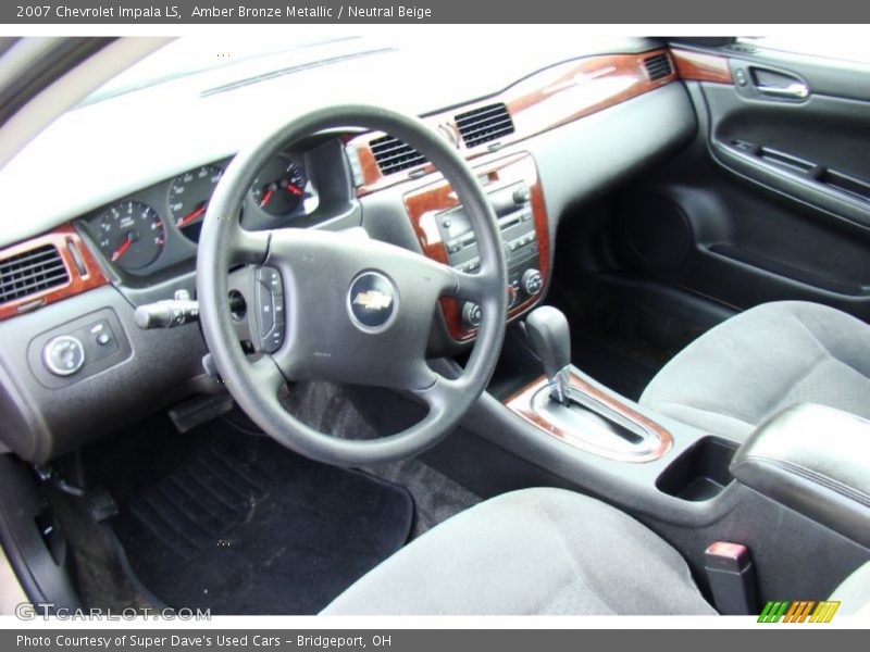 Amber Bronze Metallic / Neutral Beige 2007 Chevrolet Impala LS