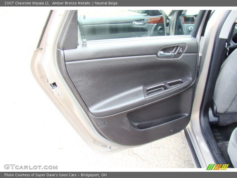 Amber Bronze Metallic / Neutral Beige 2007 Chevrolet Impala LS