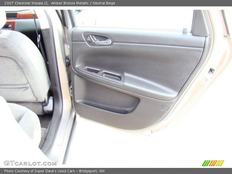 Amber Bronze Metallic / Neutral Beige 2007 Chevrolet Impala LS