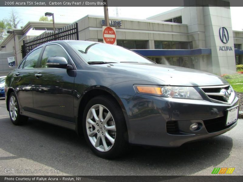 Carbon Gray Pearl / Ebony Black 2006 Acura TSX Sedan