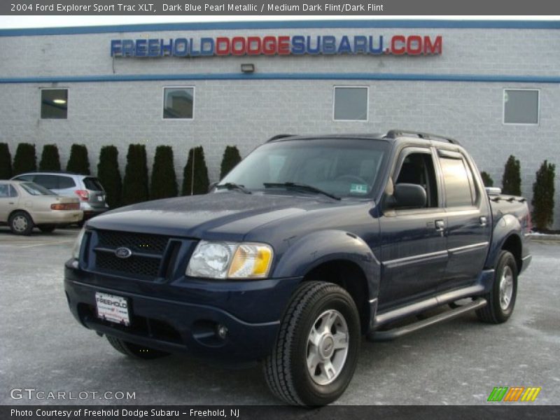 Dark Blue Pearl Metallic / Medium Dark Flint/Dark Flint 2004 Ford Explorer Sport Trac XLT