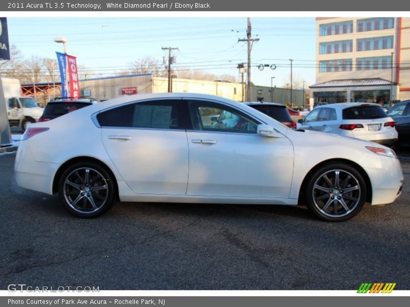 White Diamond Pearl / Ebony Black 2011 Acura TL 3.5 Technology