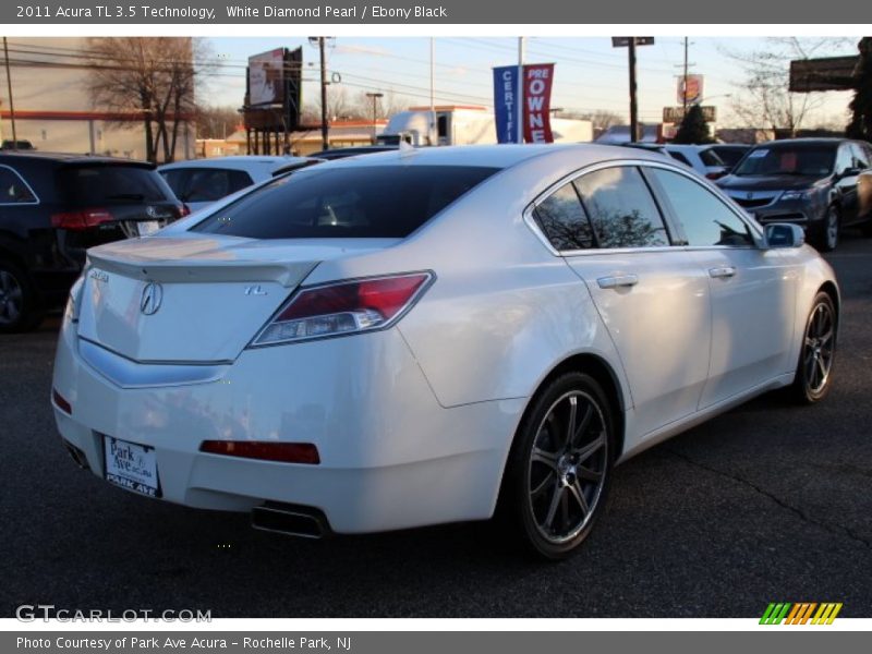 White Diamond Pearl / Ebony Black 2011 Acura TL 3.5 Technology