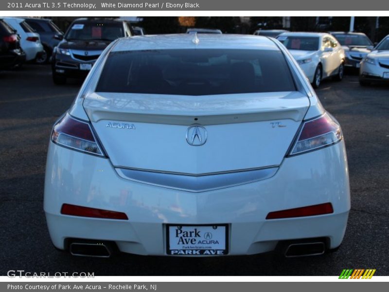 White Diamond Pearl / Ebony Black 2011 Acura TL 3.5 Technology