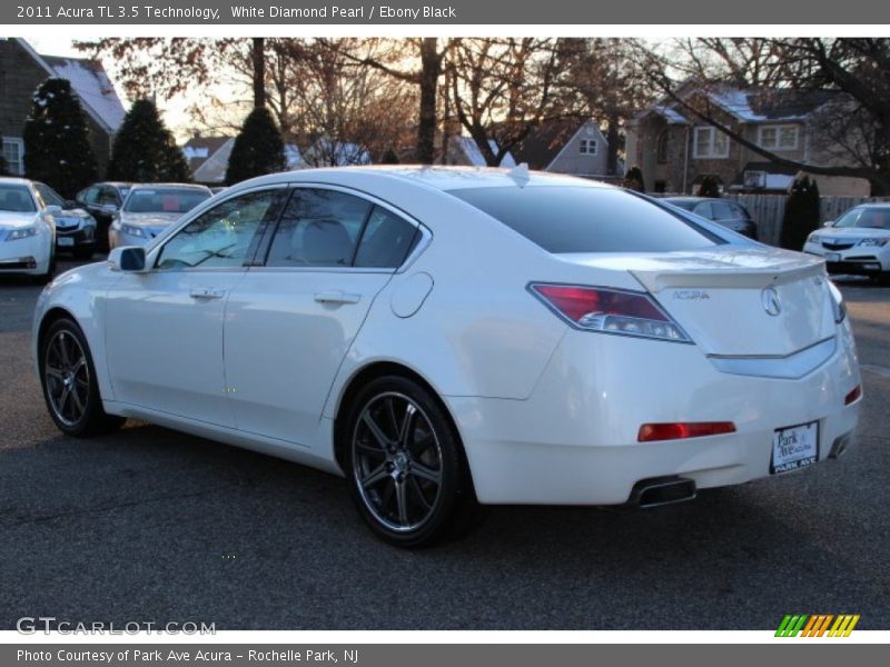 White Diamond Pearl / Ebony Black 2011 Acura TL 3.5 Technology