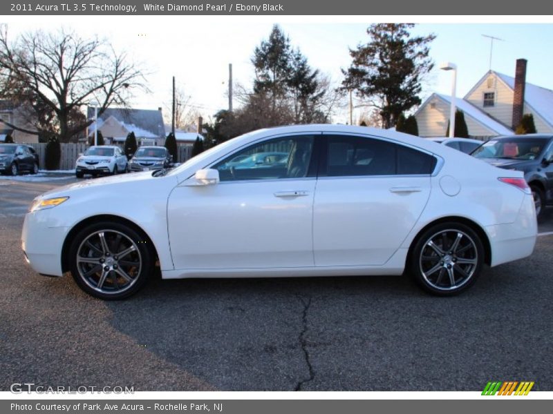 White Diamond Pearl / Ebony Black 2011 Acura TL 3.5 Technology