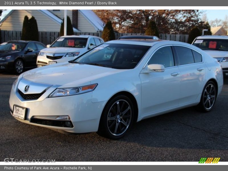 White Diamond Pearl / Ebony Black 2011 Acura TL 3.5 Technology